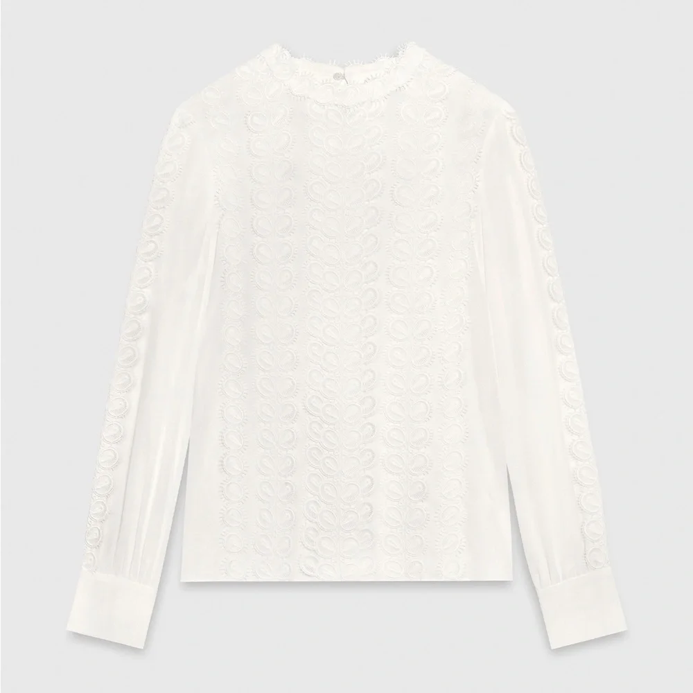 NWT The Fold London Ameria blouse in ivory - Picture 3 of 5